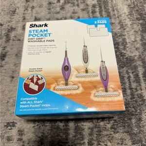 Shark Steam Pocket Dirt Grip Washable Pads (2)